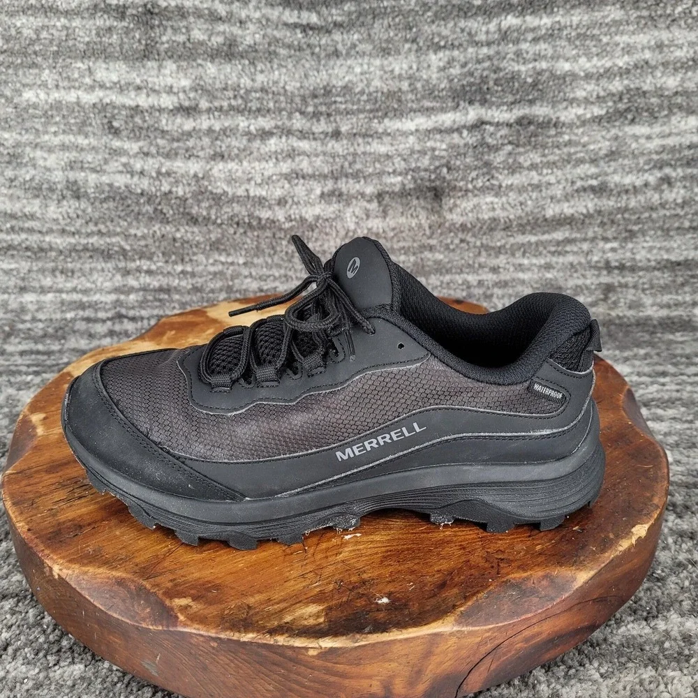Merrell Moab Speed Black Waterproof‎ Hiking Shoes Black Men's Size 6
